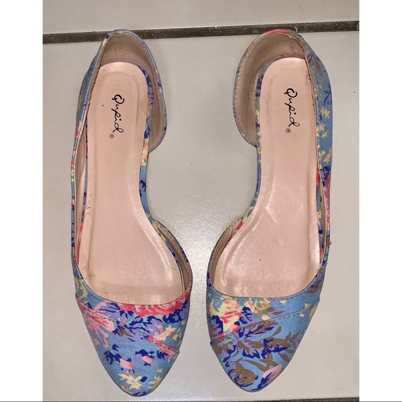 Floral D’Orsay pointy toe flats - Picture 4 of 7